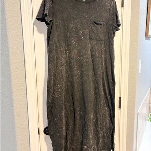 Time and Tru Charcoal T-Shirt Dress